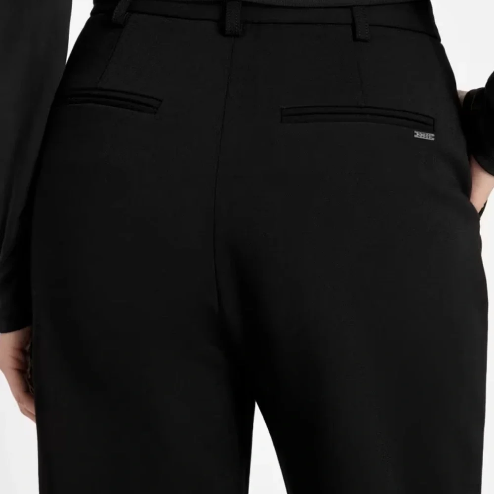 NWT GUESS Eco Emy Straight-Leg Black Dress Pants for Women